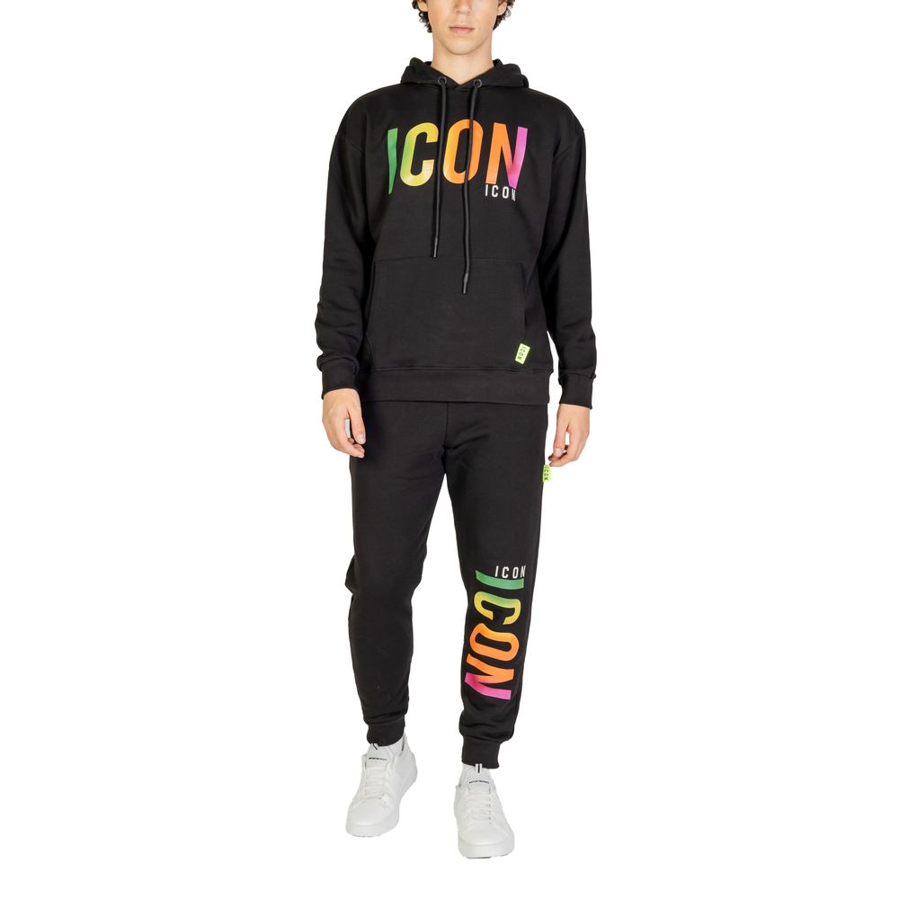 Icon Black Cotton Sweater for Effortless Sophistication