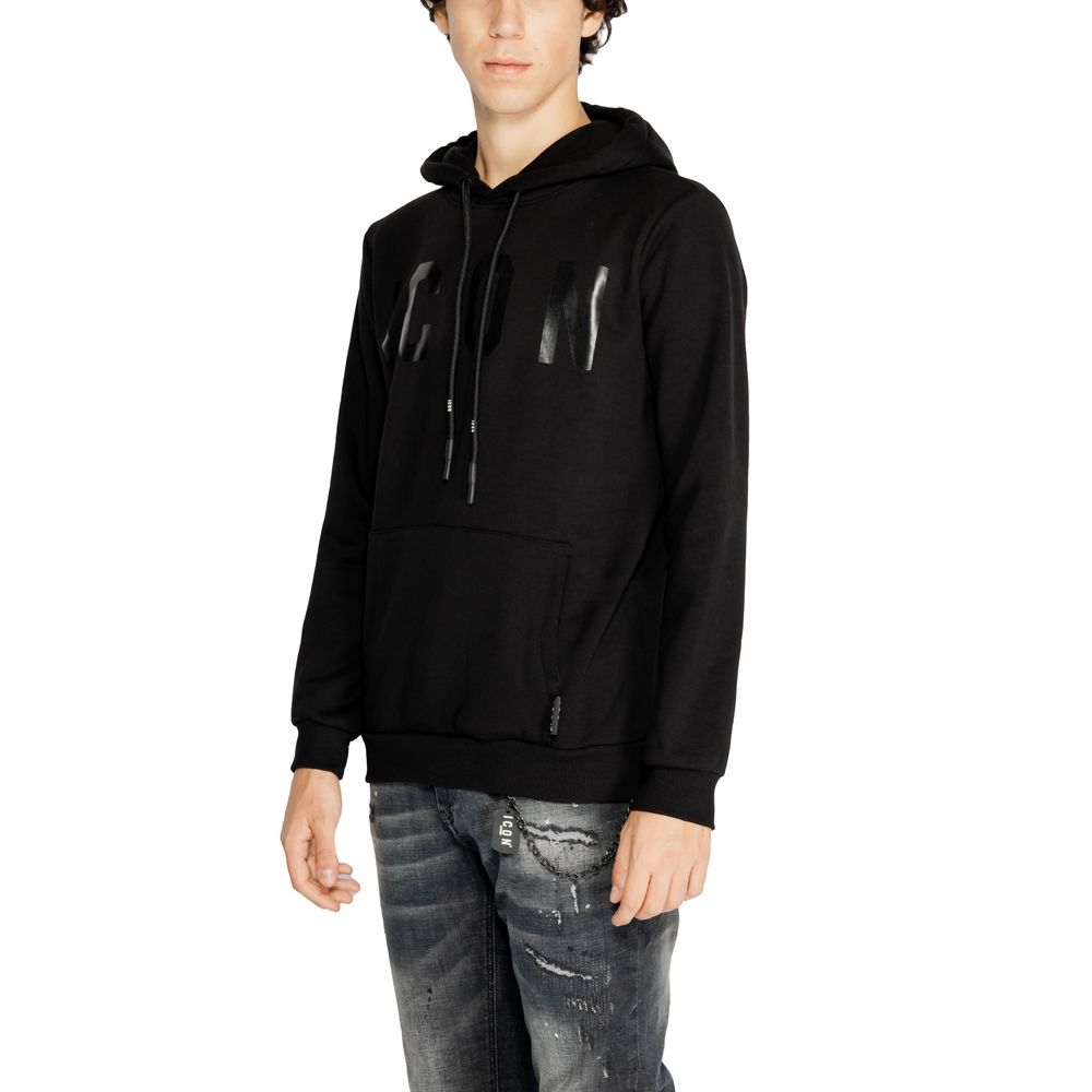 Icon Black Cotton Sweater for Effortless Luxury Style
