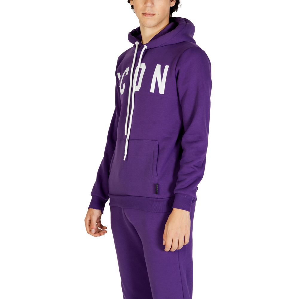Icon Purple Cotton Sweater for Effortless Luxury Style
