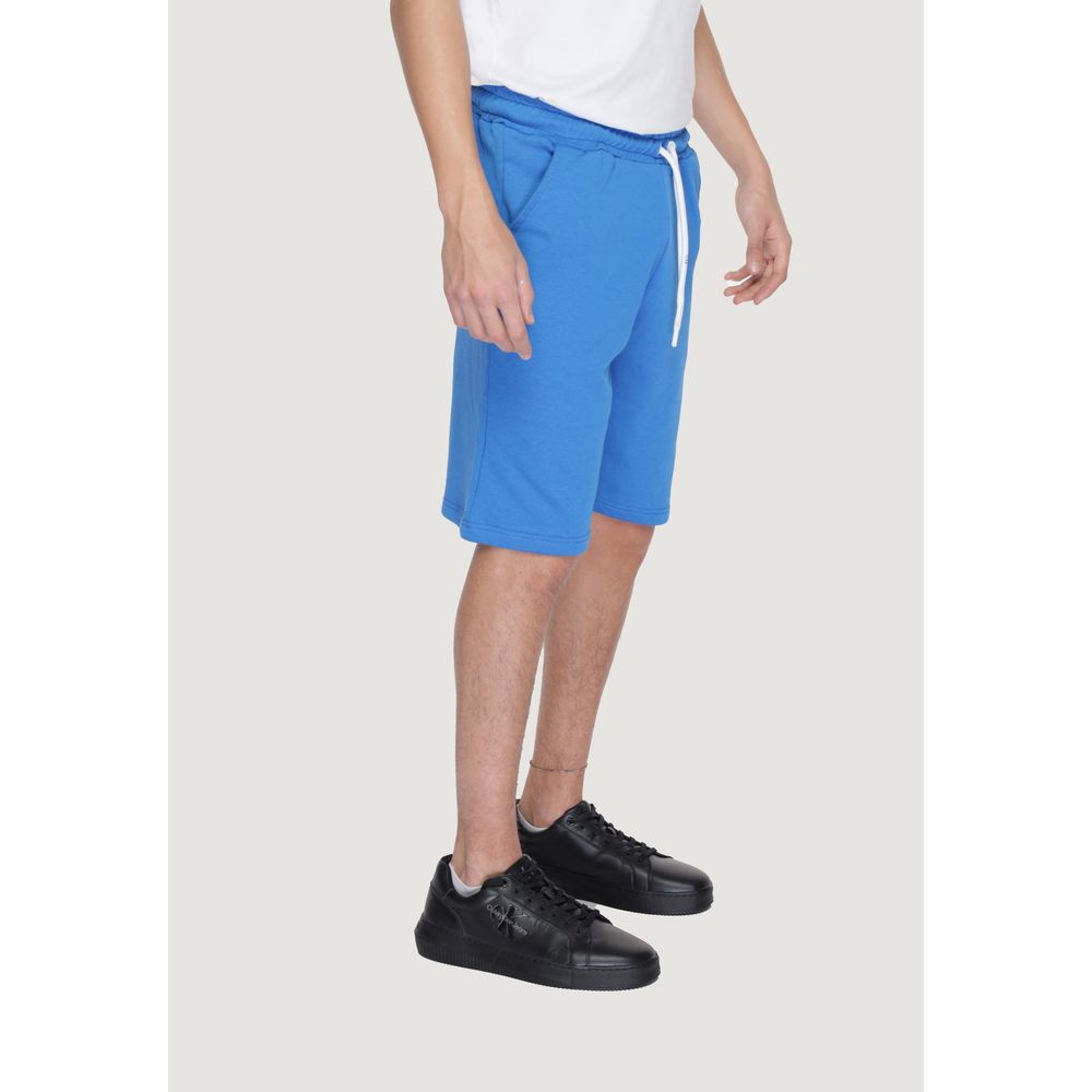 Icon Blue Cotton Short: Effortless Luxury Redefined