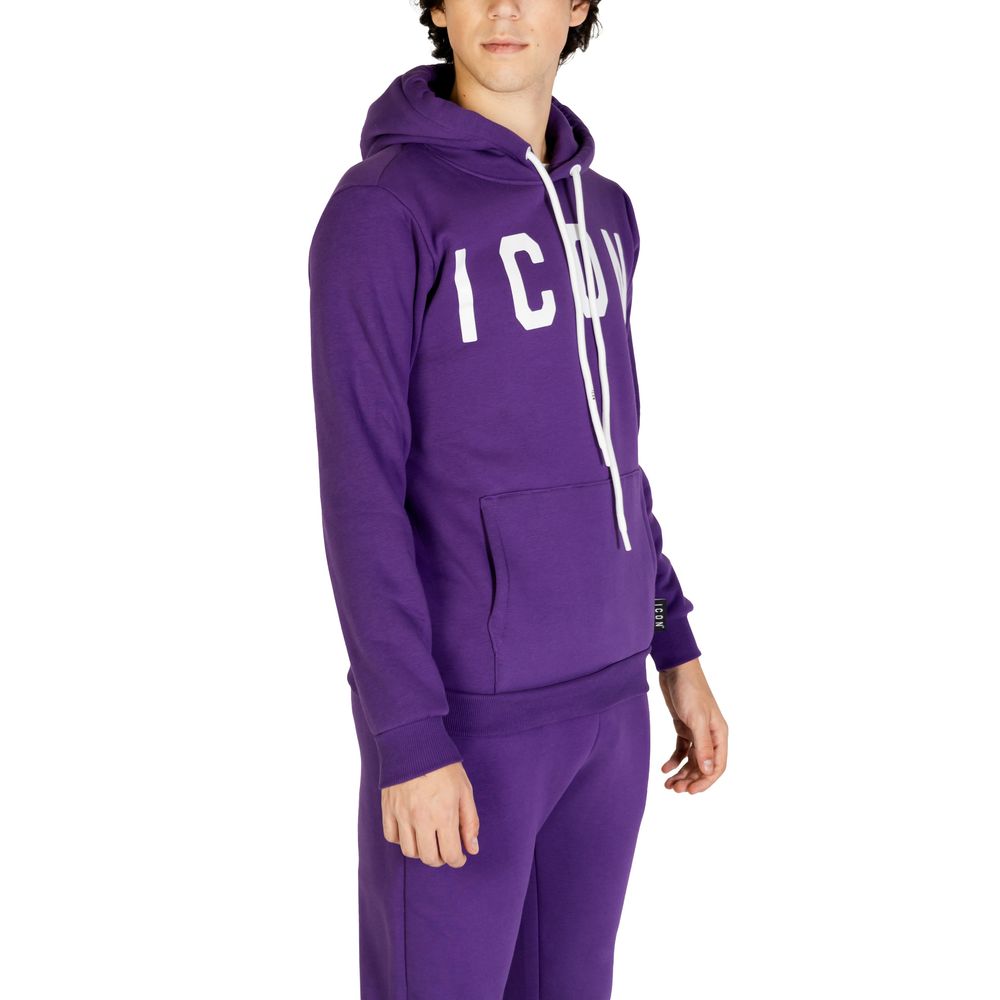 Icon Purple Cotton Sweater for Effortless Luxury Style