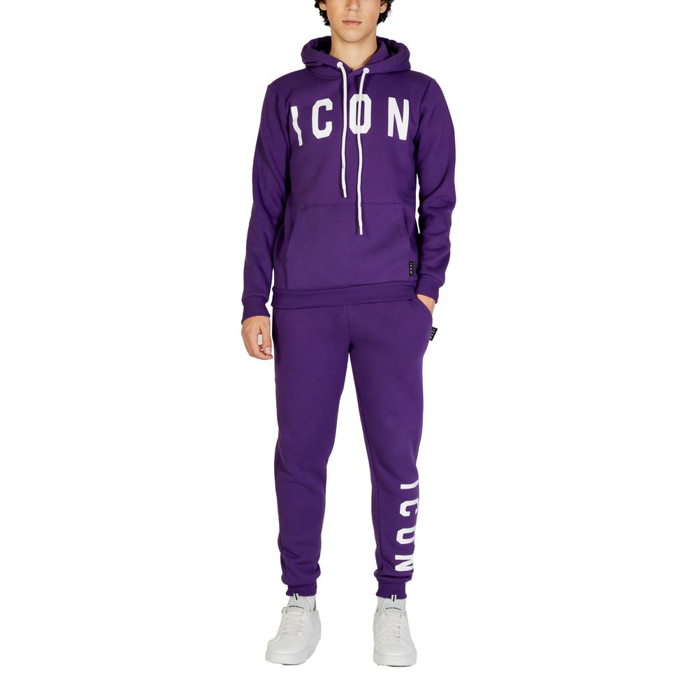 Icon Purple Cotton Sweater for Effortless Luxury Style