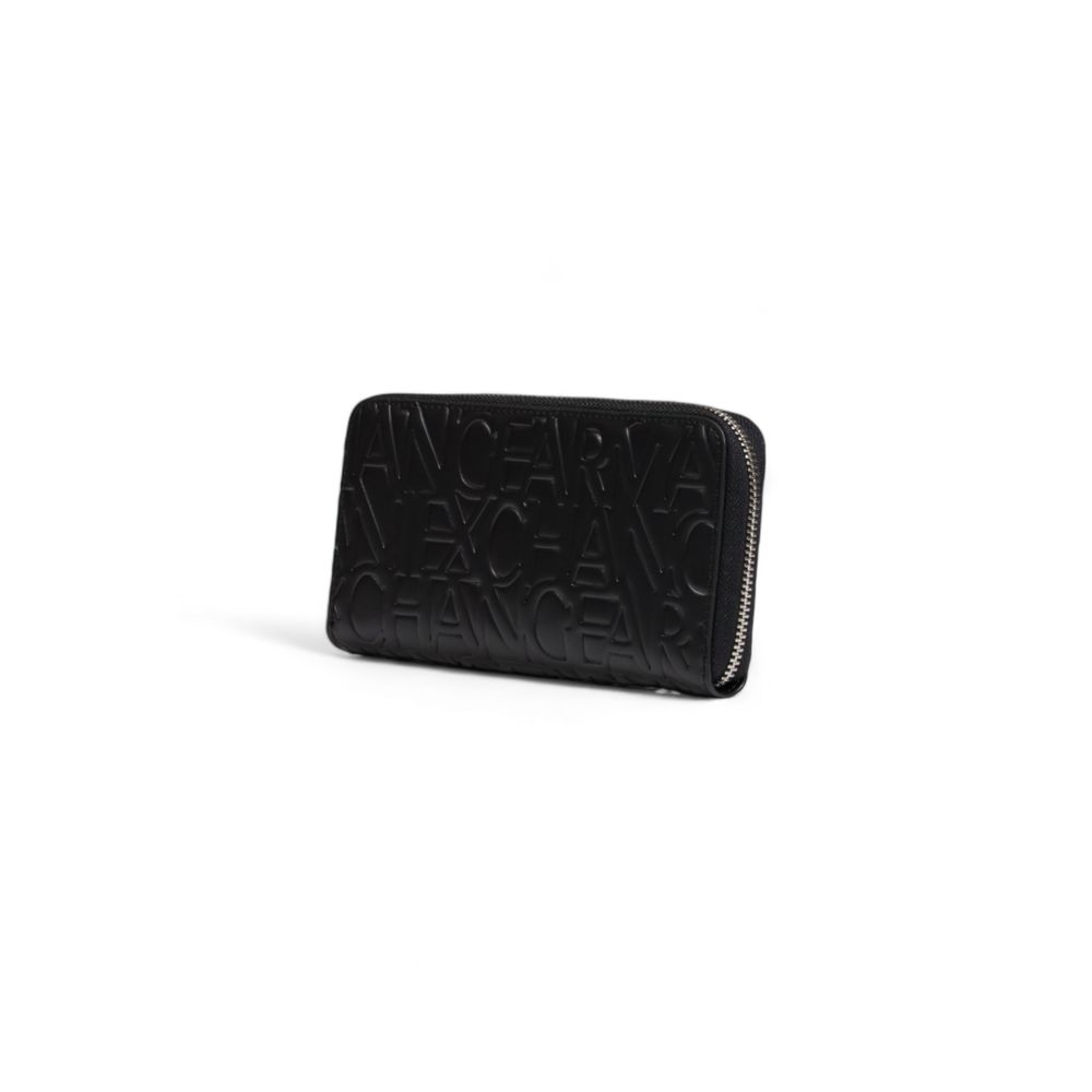 Armani Exchange Black Polyethylene Wallet for Sophisticated Style