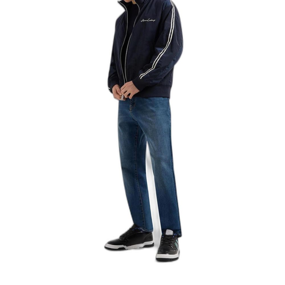 Armani Exchange Blue Cotton Jeans for Effortless Style