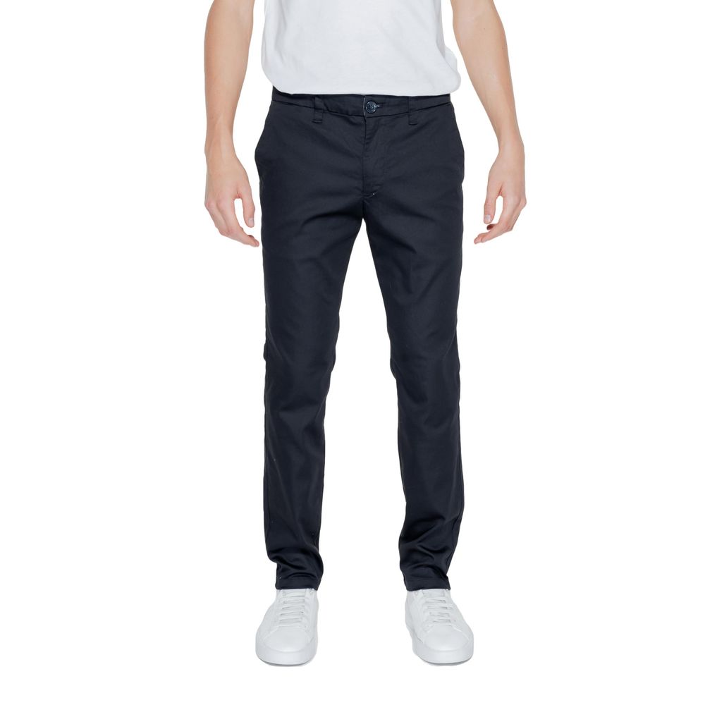 Armani Exchange Black Cotton Jeans for Effortless Elegance