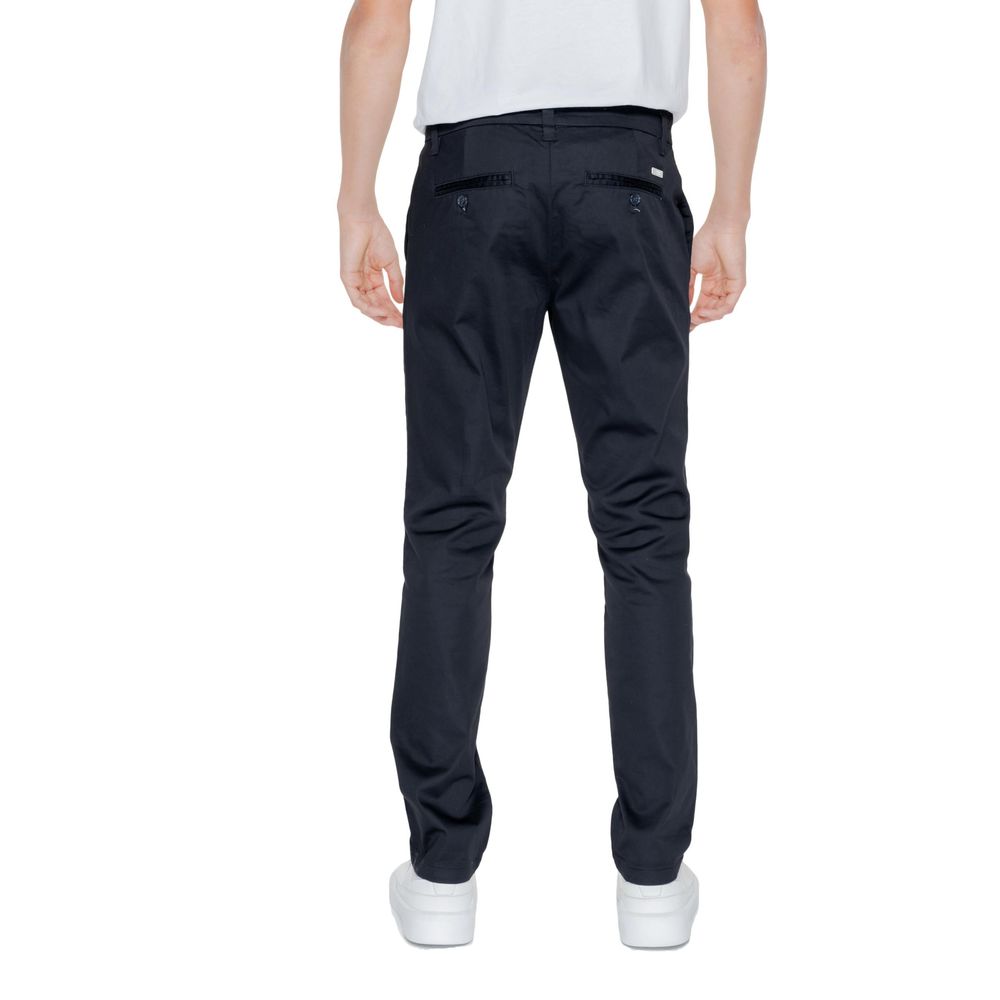 Armani Exchange Black Cotton Jeans for Effortless Elegance