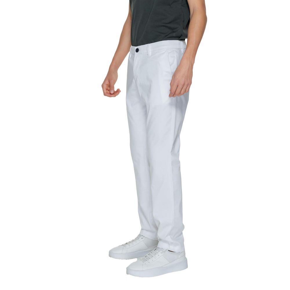 Armani Exchange White Cotton Jeans & Pant for Timeless Style
