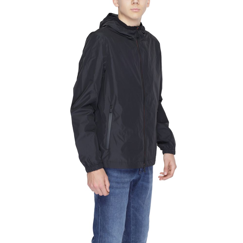 Suns Black Wool Jacket for Elevated Outerwear Style