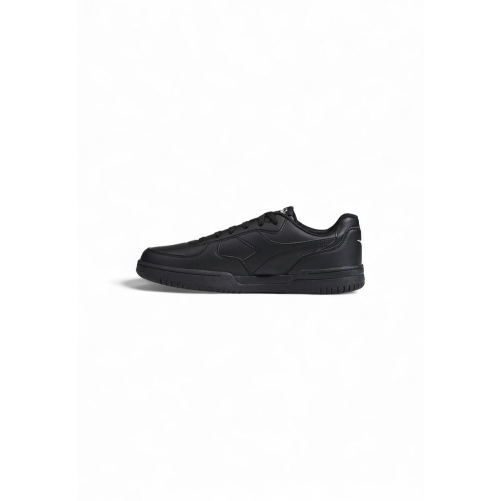Diadora Black Leather Sneaker in Timeless Elegance