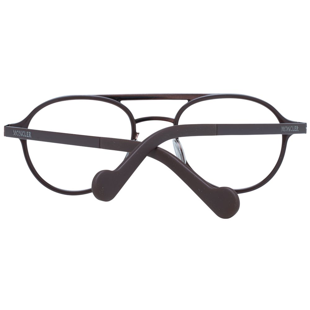 Moncler Brown Metal Optical Frames for Elevated Style