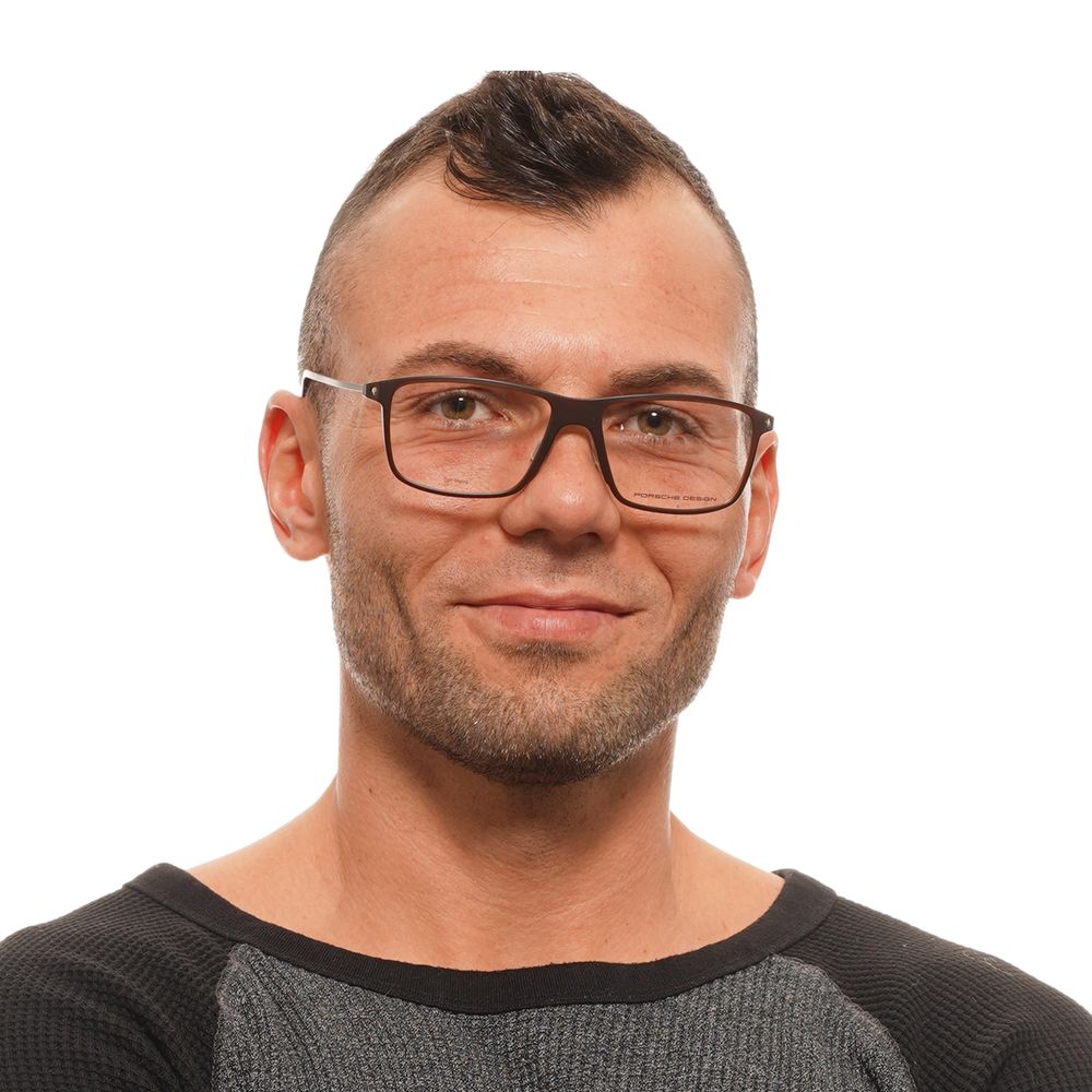 Porsche Design Brown Acetate Optical Frames for Timeless Sophistication