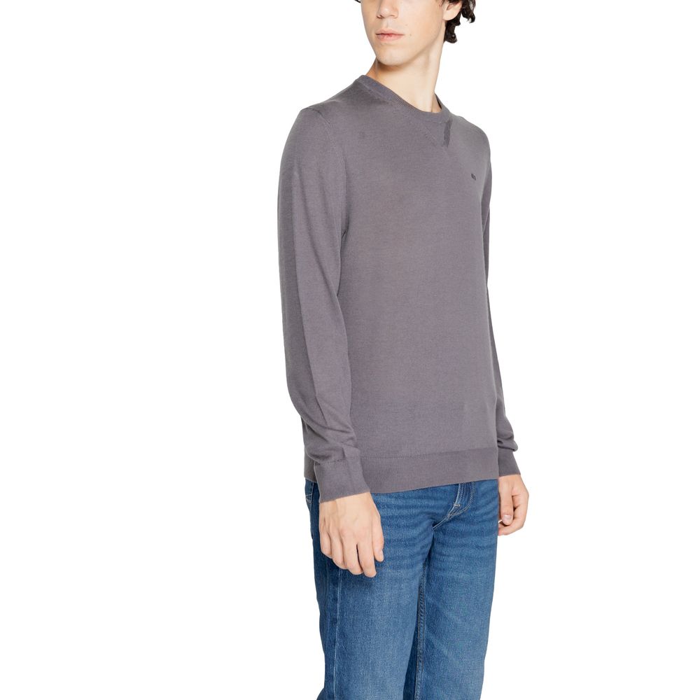 Armani Exchange Gray Wool Sweater – Timeless Elegance Redefined