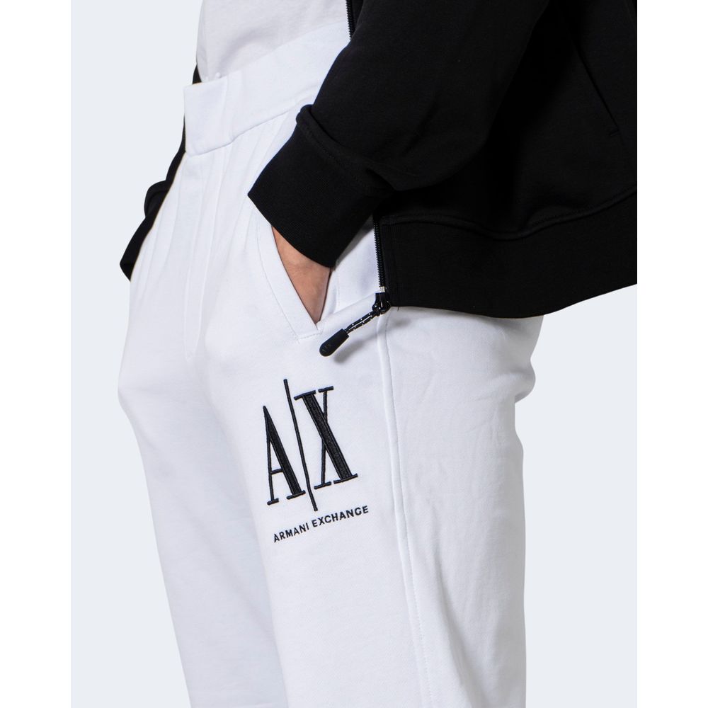 Armani Exchange White Cotton Jeans & Pant for Effortless Style