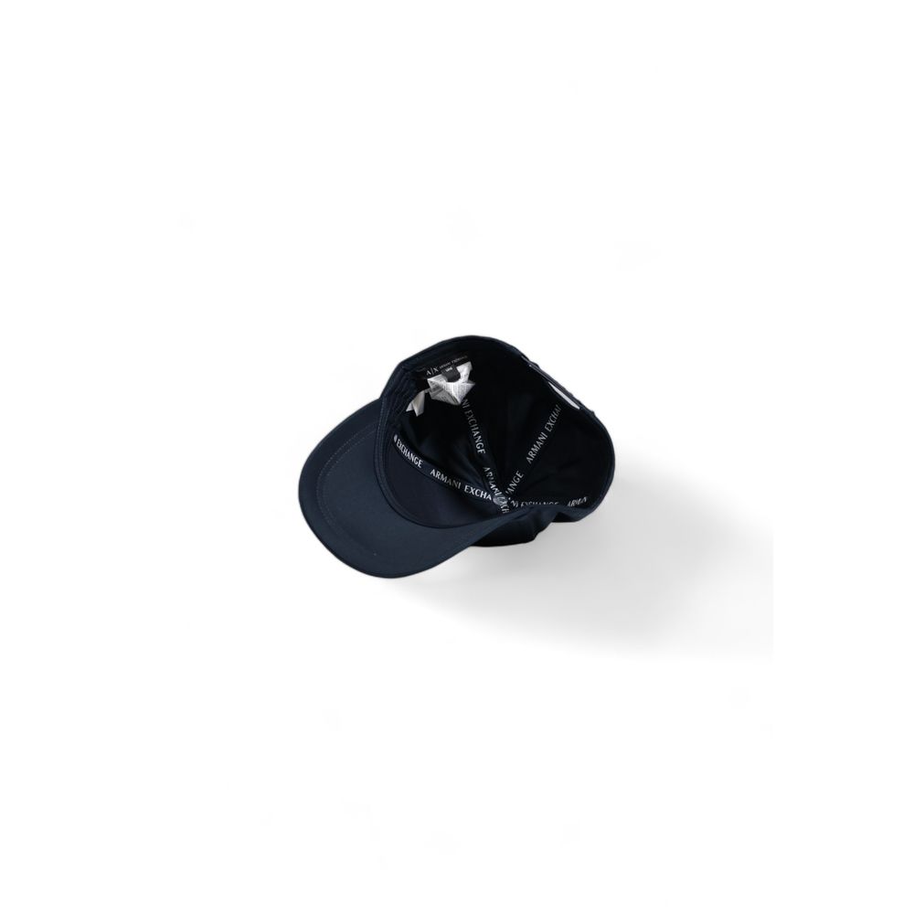 Armani Exchange Blue Cotton Cap for Elevated Style