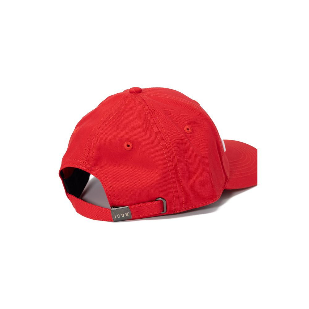 Icon Red Cotton Hat & Cap for Effortless Elegance