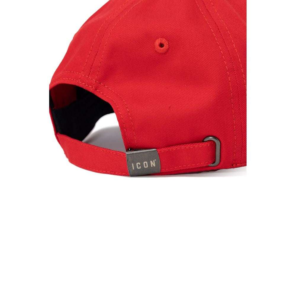 Icon Red Cotton Hat & Cap for Effortless Elegance