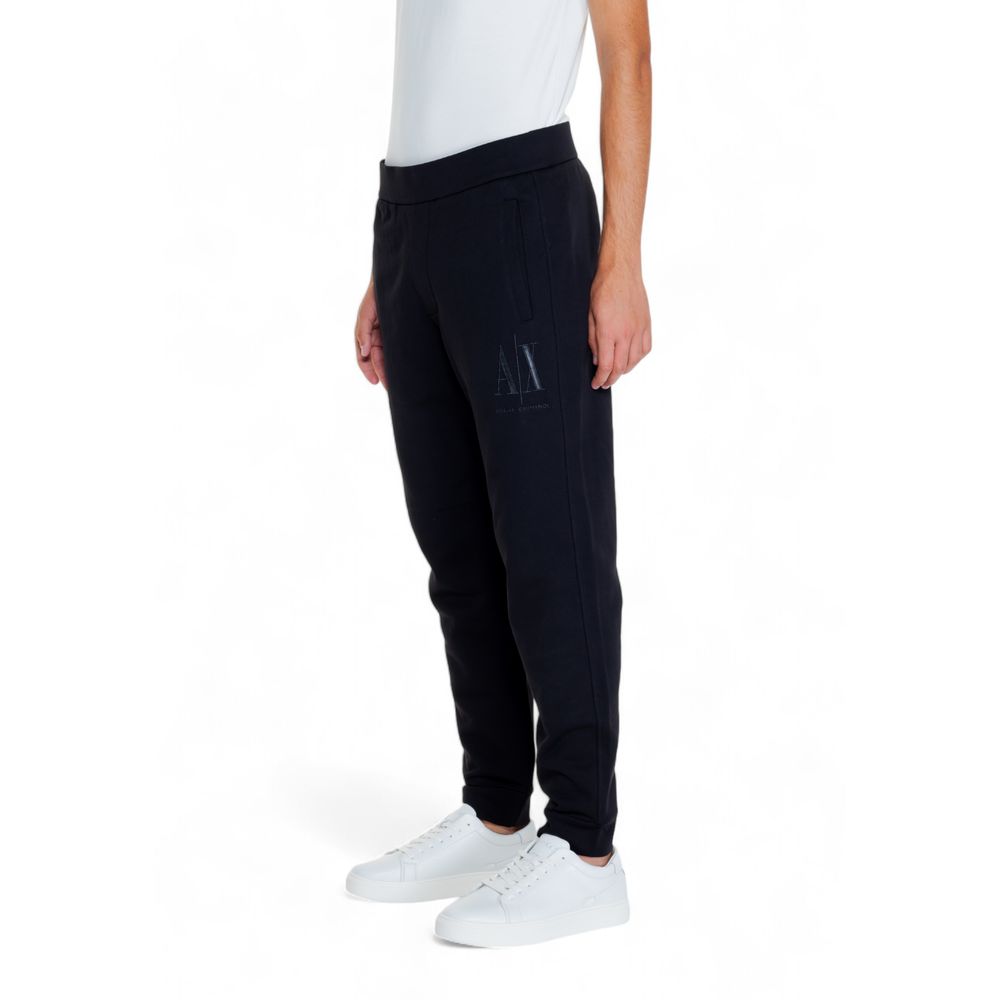 Armani Exchange Black Cotton Jeans for Effortless Elegance