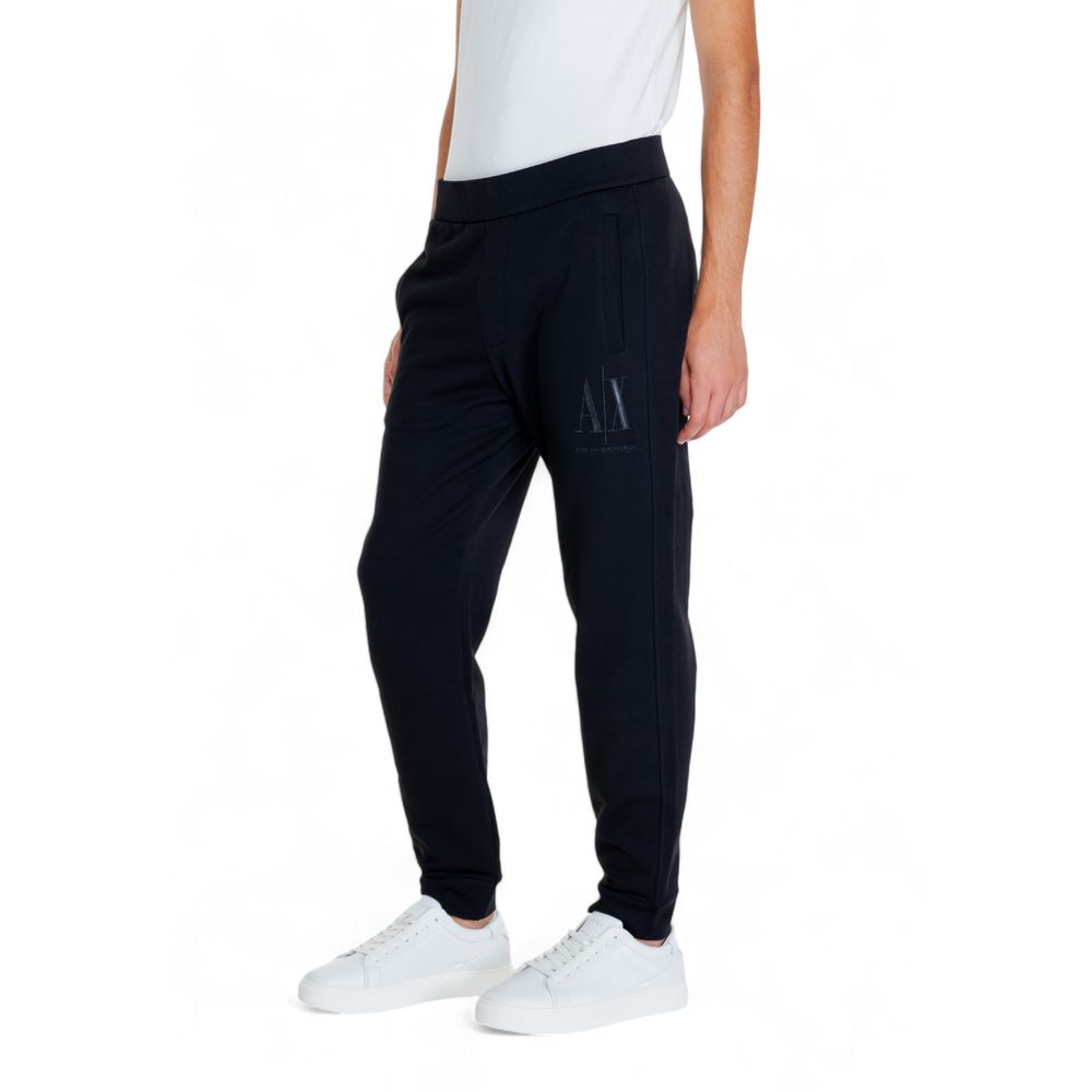 Armani Exchange Black Cotton Jeans for Effortless Elegance