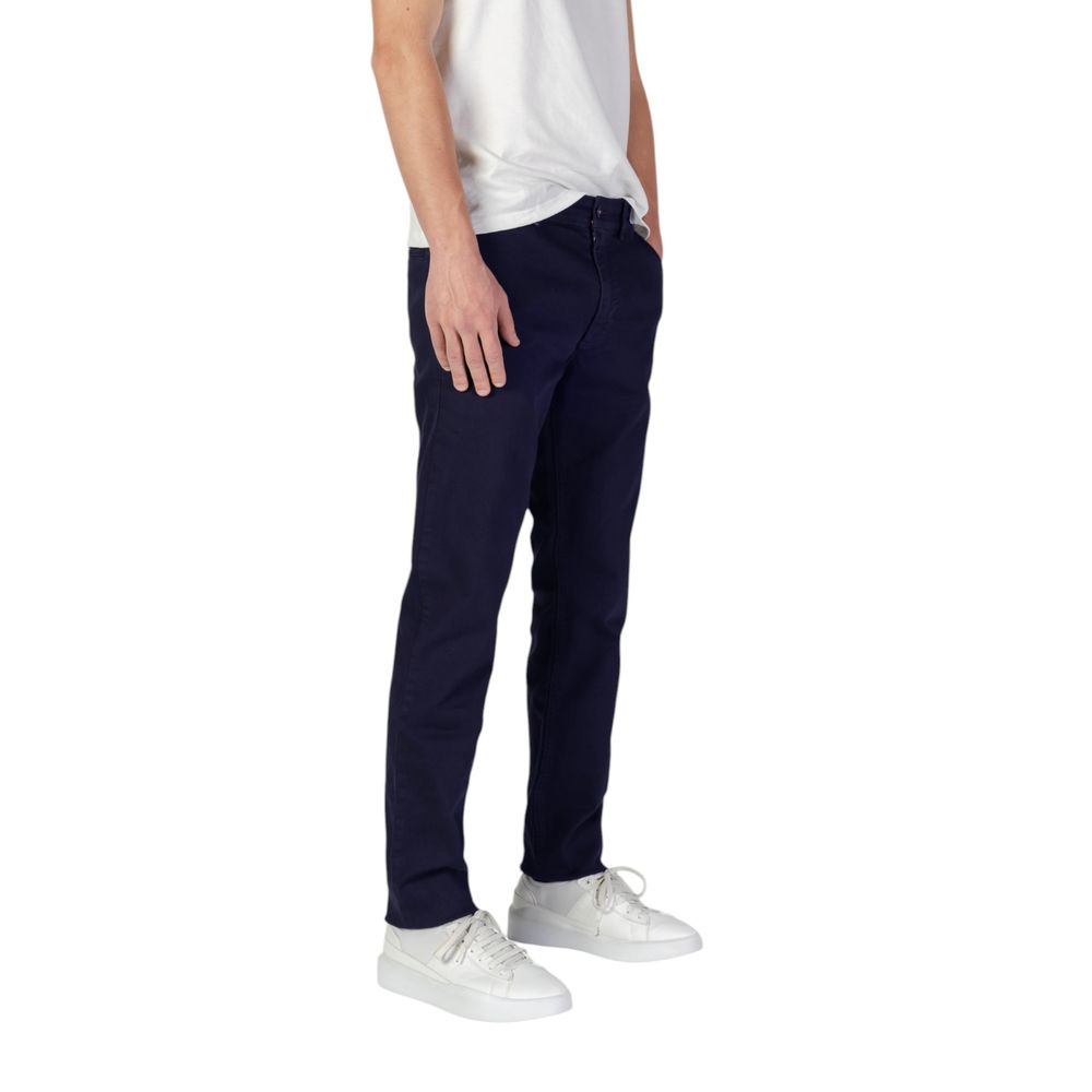 Hugo Boss Blue Cotton Jeans for Elevated Style