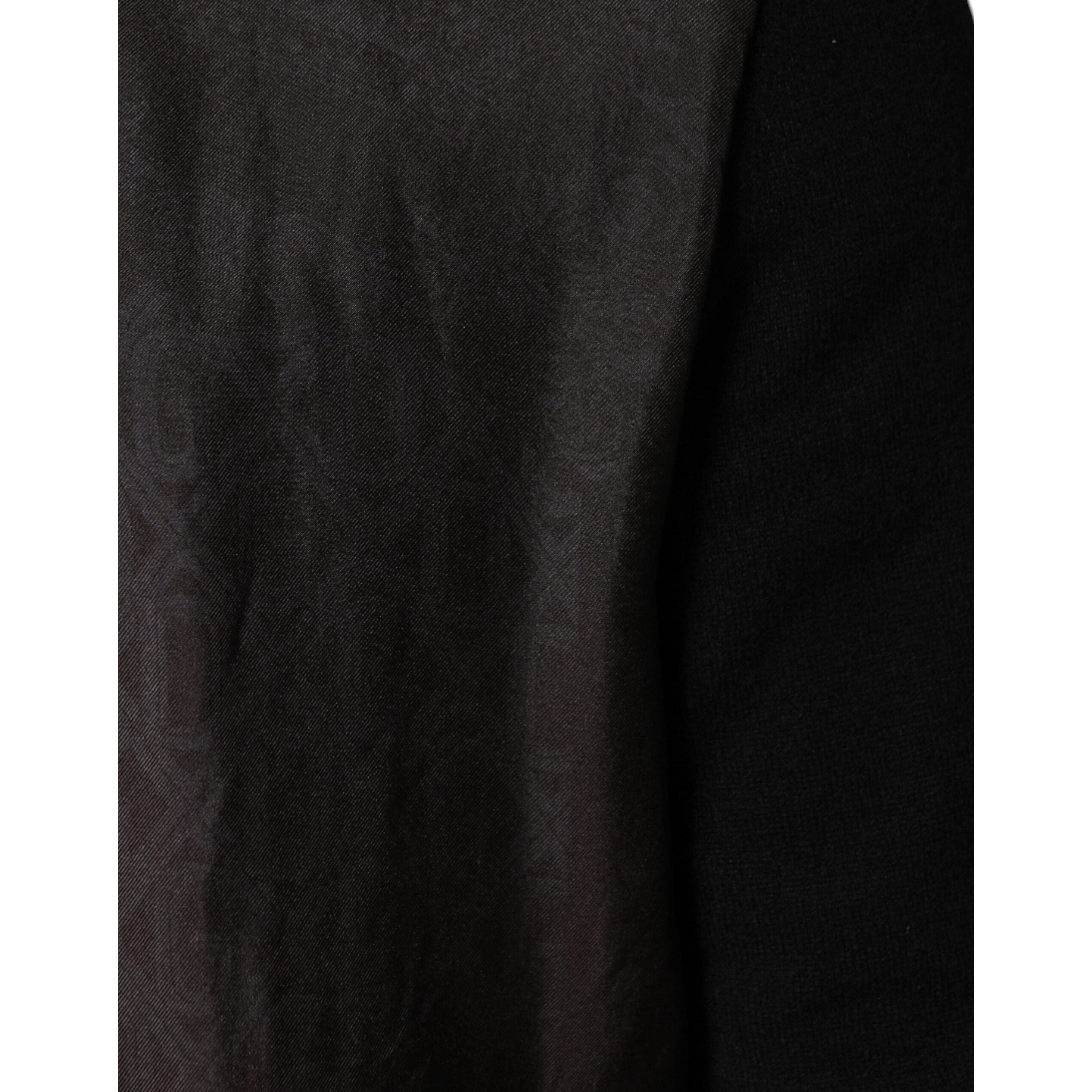 Dolce & Gabbana Black Cashmere Silk Bomber Jacket