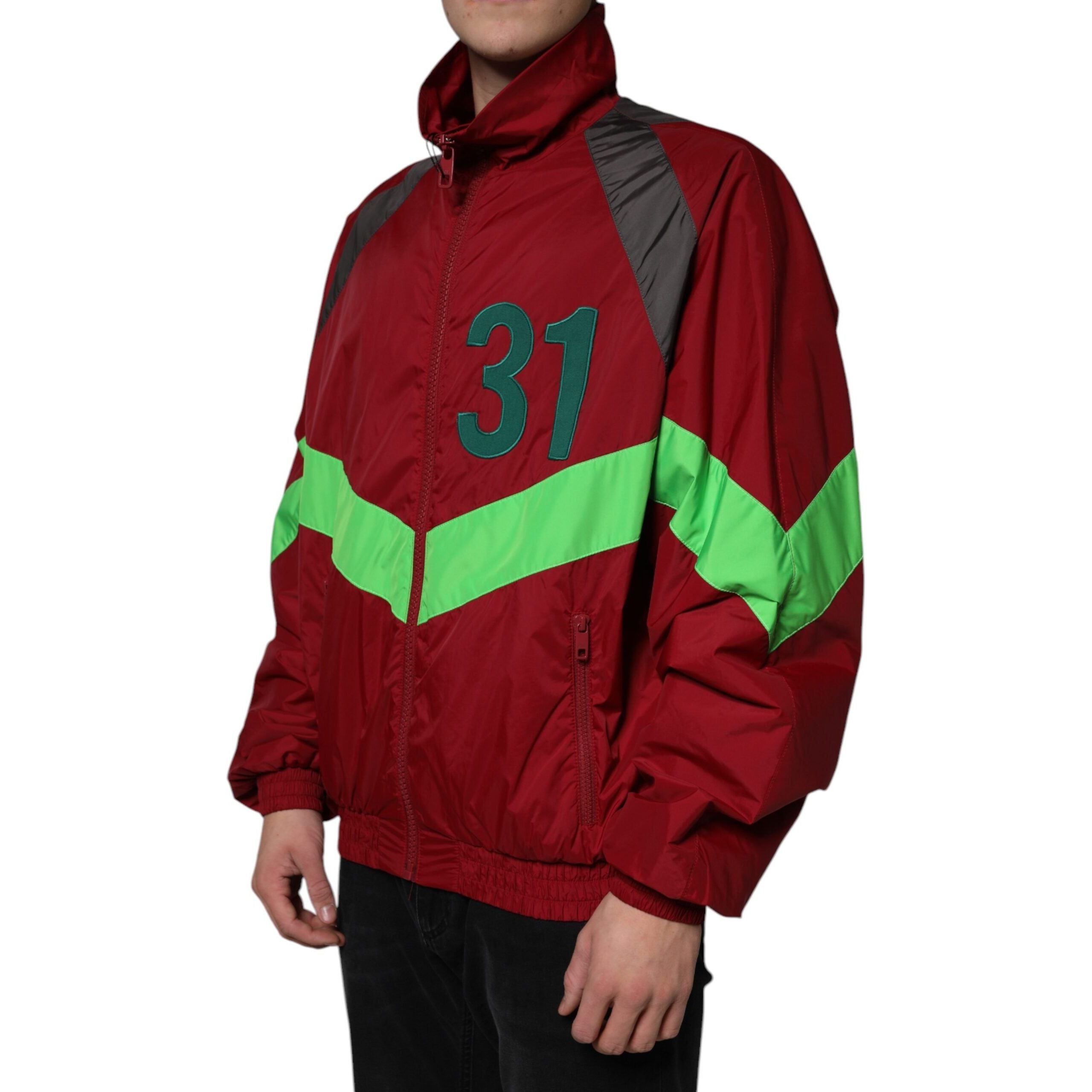 Dolce & Gabbana Multicolor Nylon Windbreaker Jacket