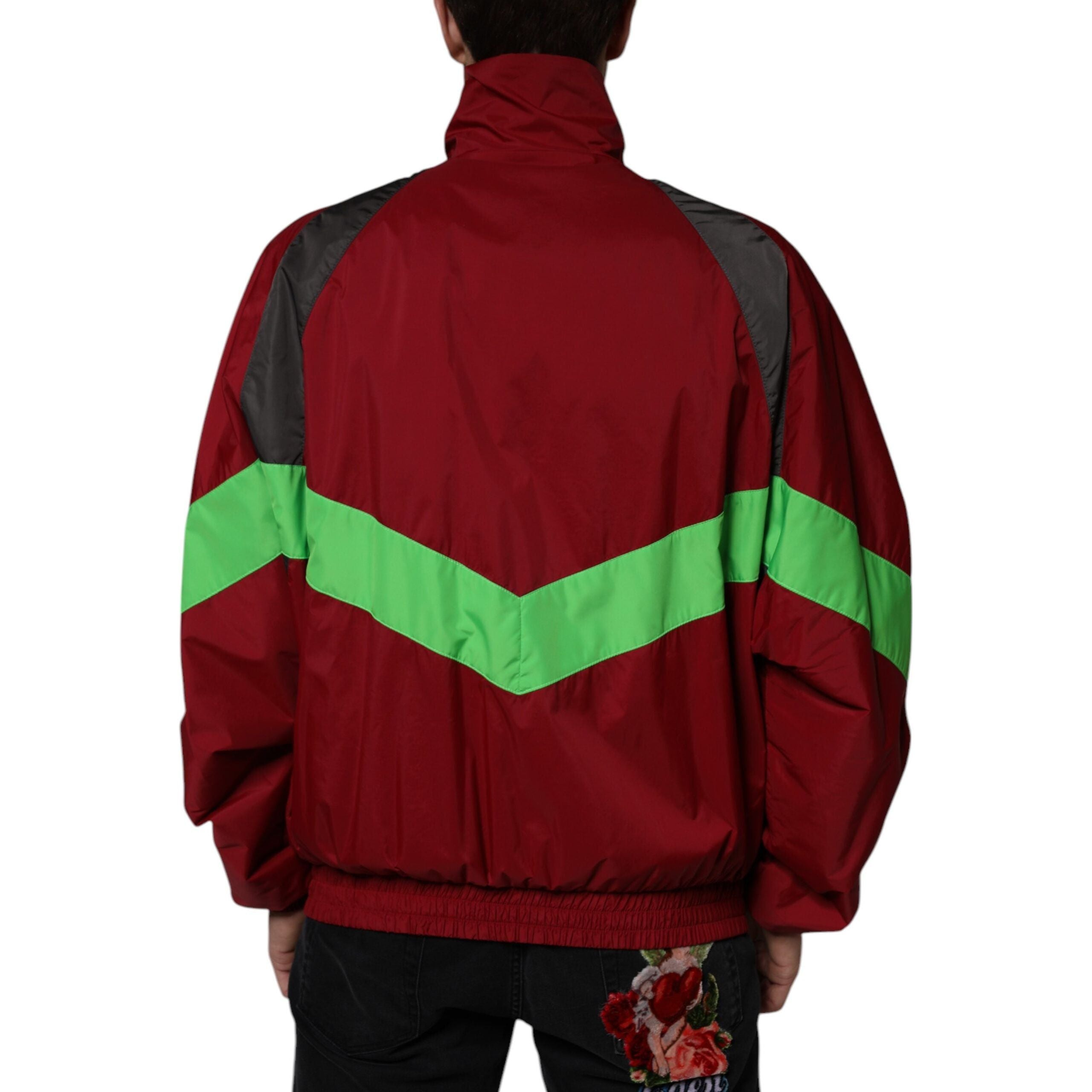 Dolce & Gabbana Multicolor Nylon Windbreaker Jacket