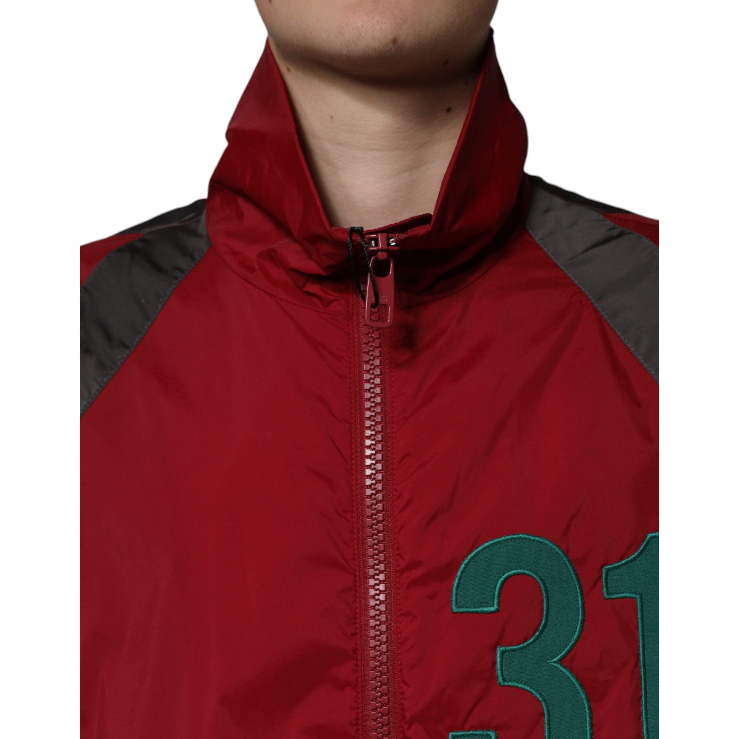 Dolce & Gabbana Multicolor Nylon Windbreaker Jacket