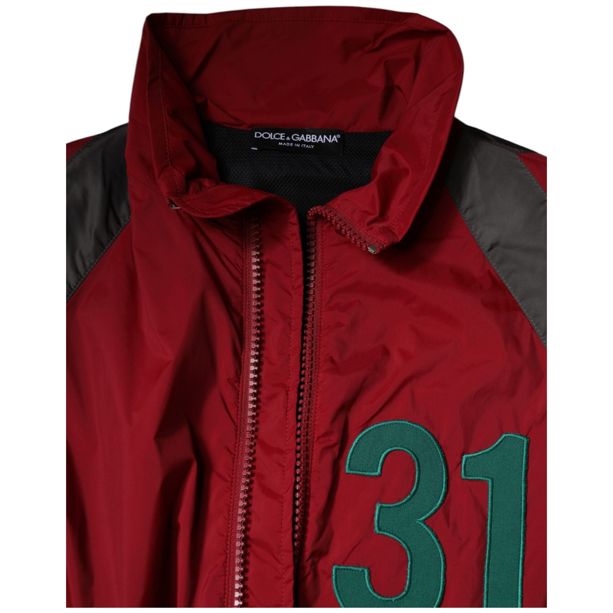 Dolce & Gabbana Multicolor Nylon Windbreaker Jacket
