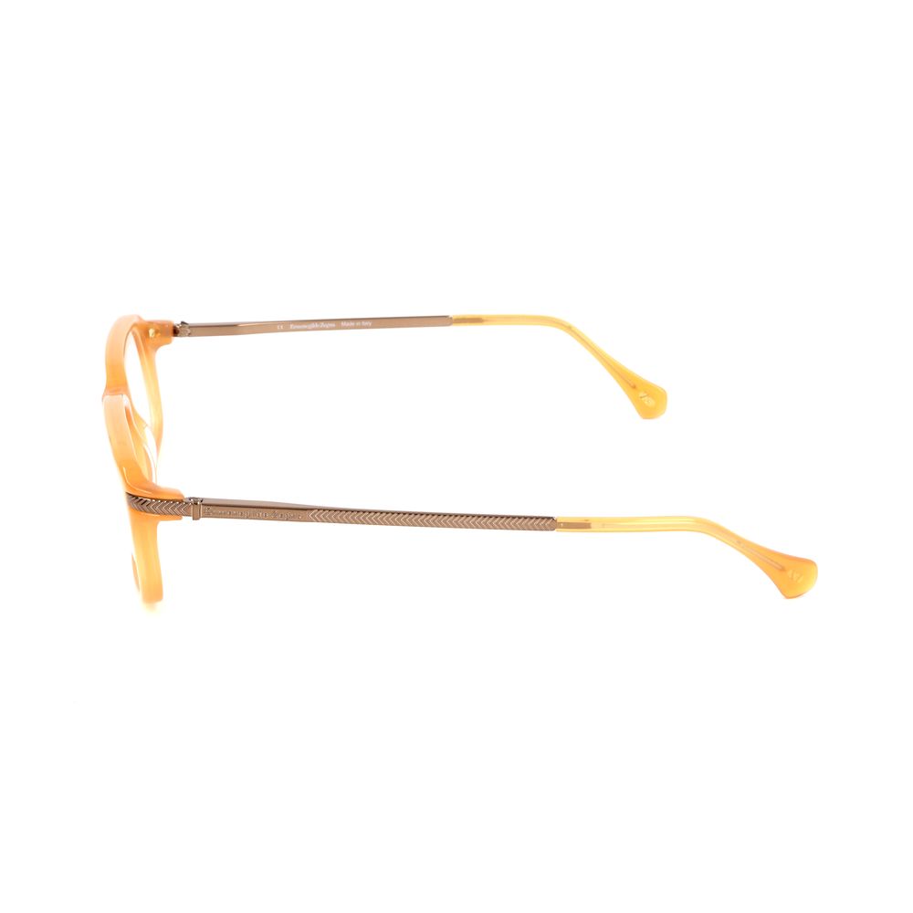 Ermenegildo Zegna Yellow Acetate Frames for Timeless Elegance