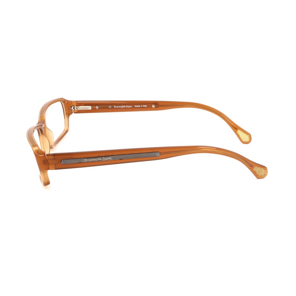 Ermenegildo Zegna Brown Acetate Frames for Timeless Elegance