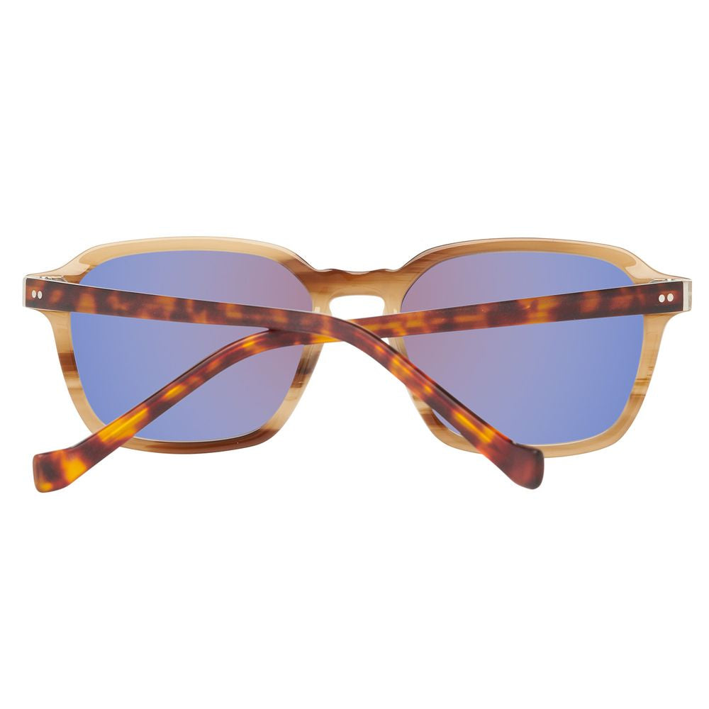 Hackett Brown Acetate Sunglasses for Elevated Elegance