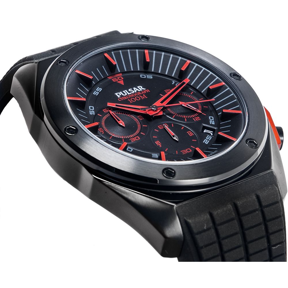 Pulsar Black Rubber Watch - Timeless Sophistication Redefined