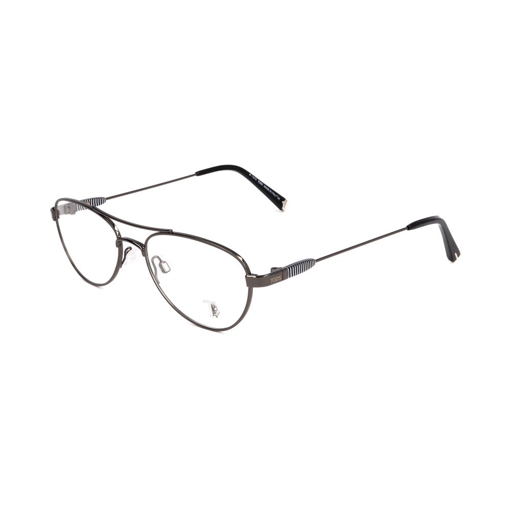 Tod's Gray Metal Frames - Timeless Elegance Redefined
