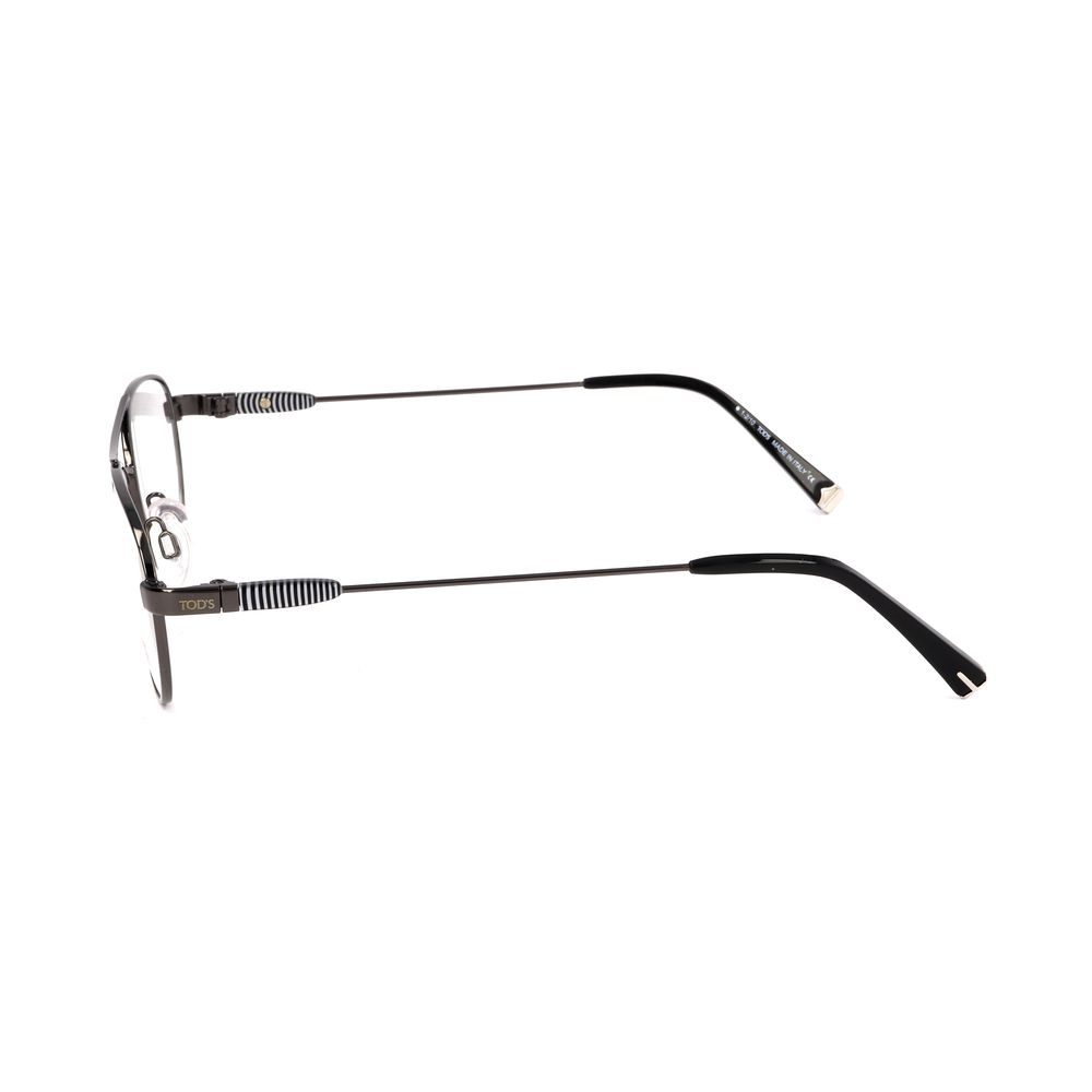 Tod's Gray Metal Frames - Timeless Elegance Redefined