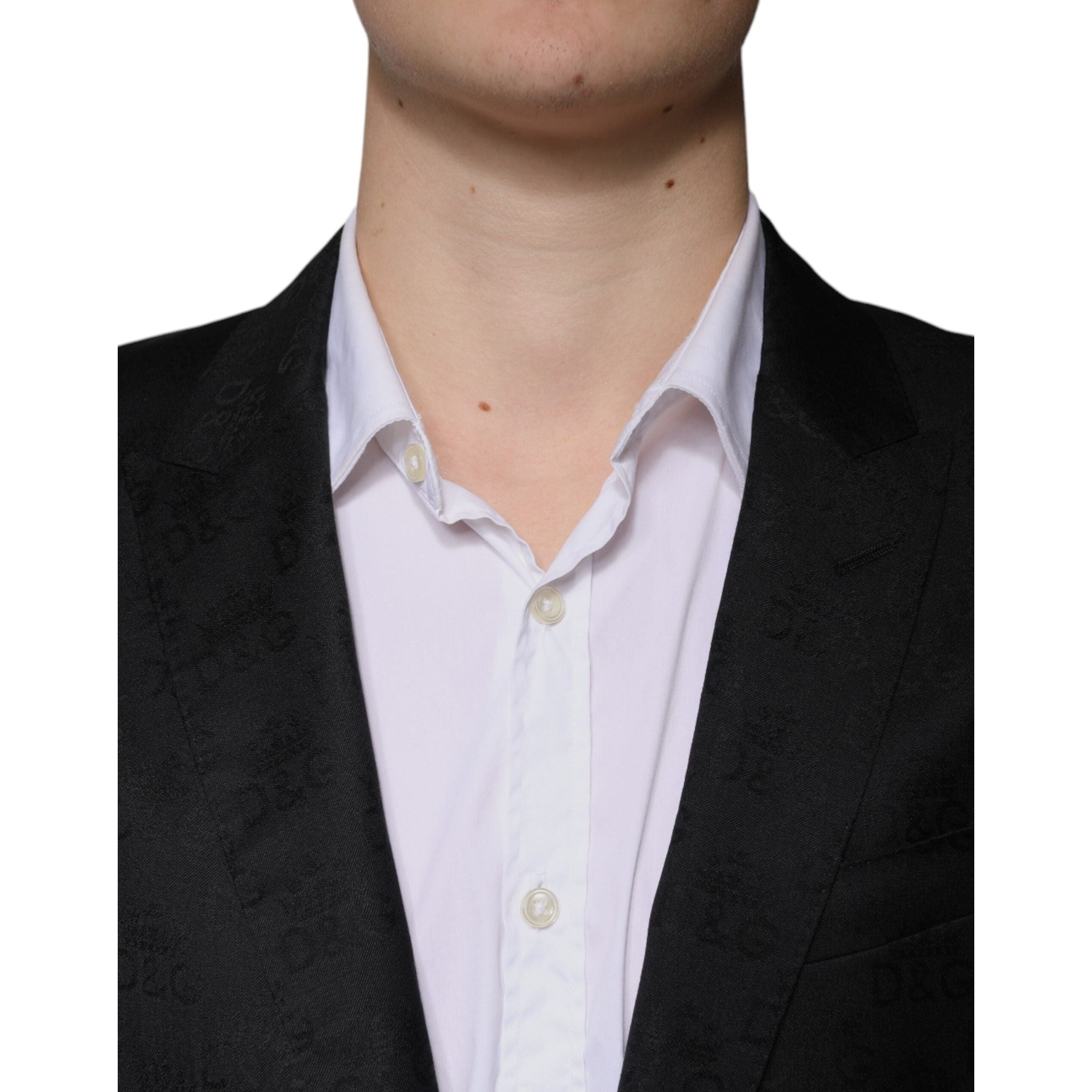 Dolce & Gabbana Black Wool Single Breasted Formal Blazer