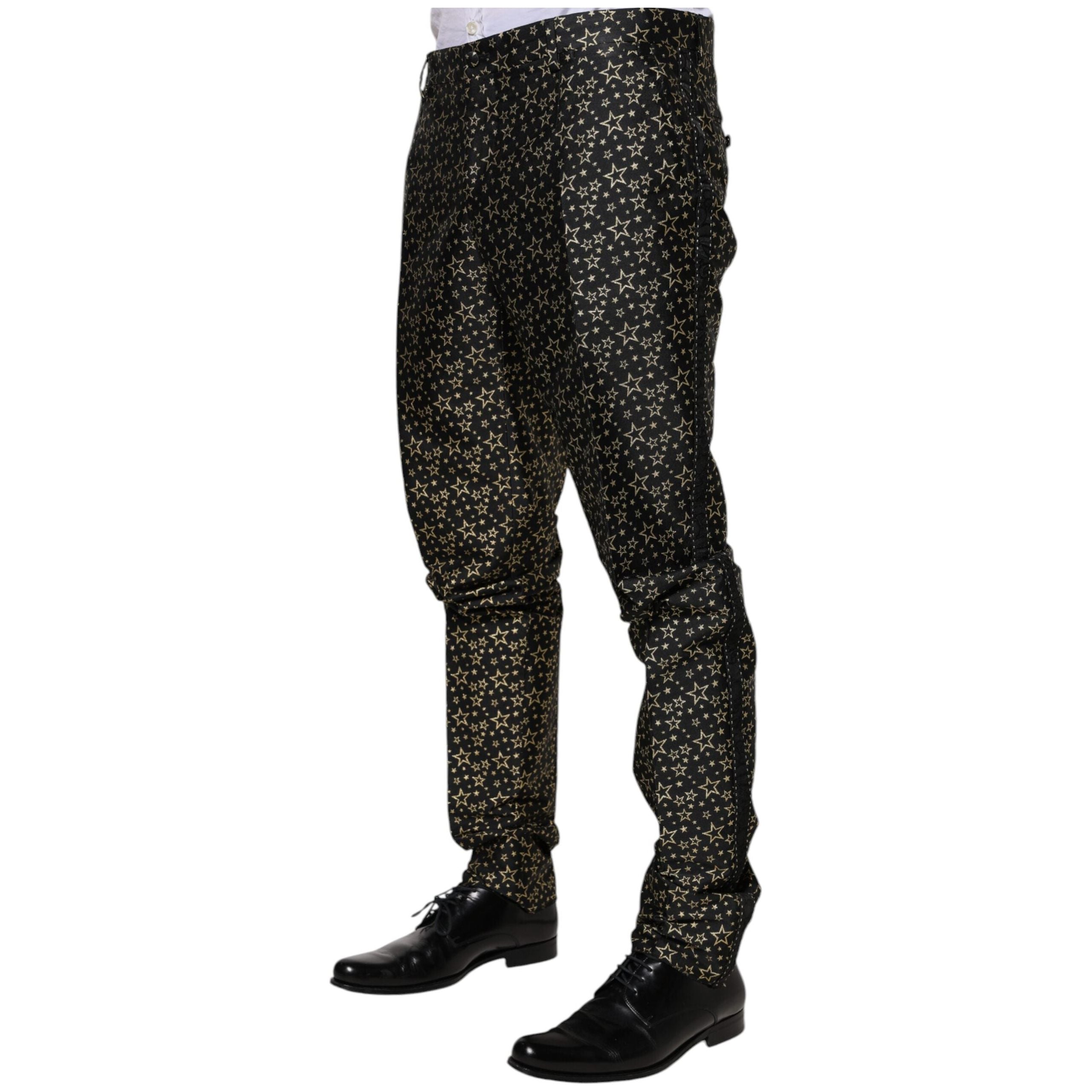 Dolce & Gabbana Black Jacquard 2 Piece Suit