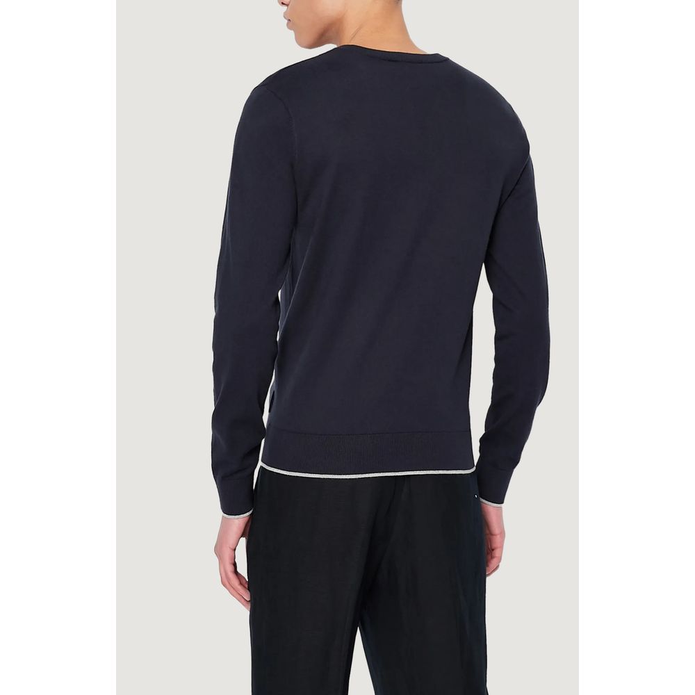 Armani Exchange Blue Cotton T-Shirt for Elevated Style
