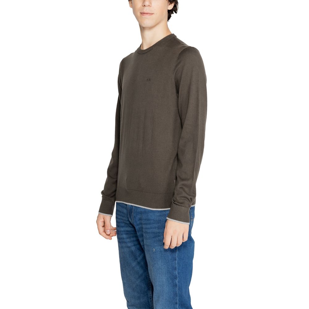 Armani Exchange Green Cotton T-Shirt for Timeless Elegance