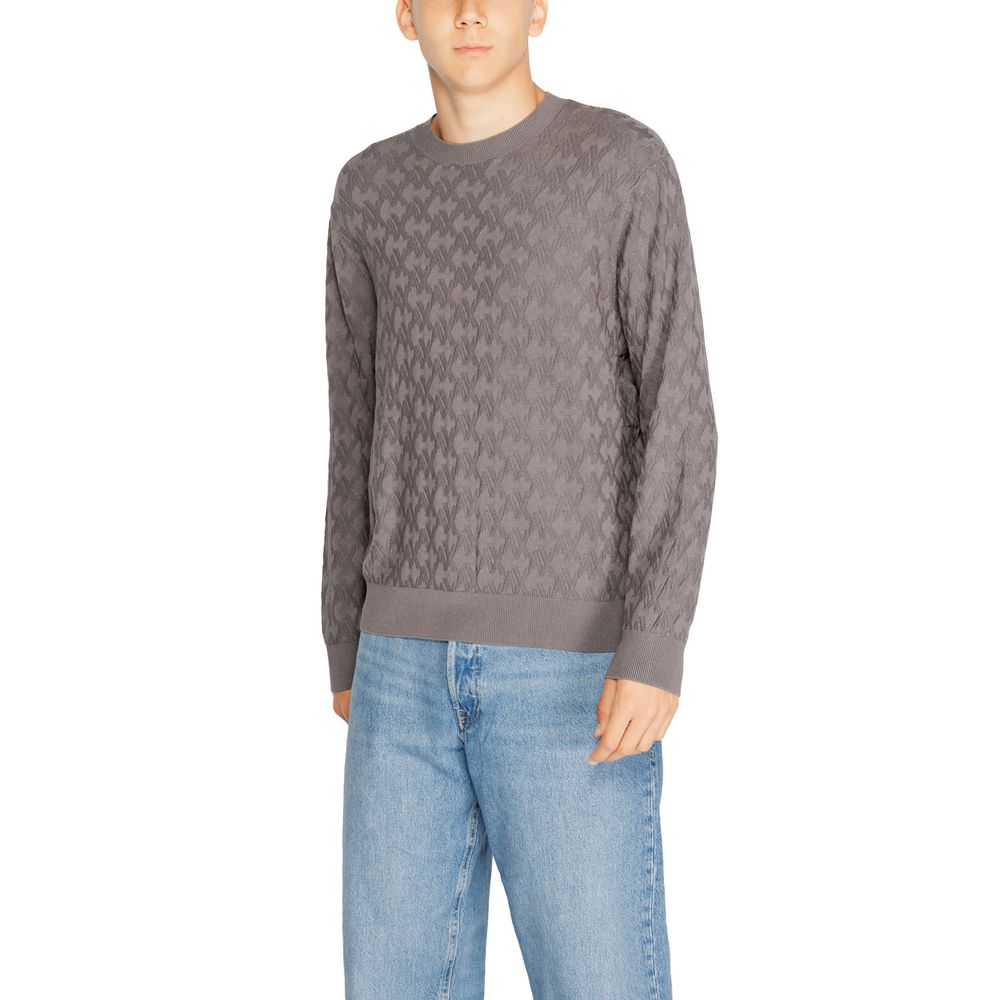 Armani Exchange Gray Viscose T-Shirt for Timeless Elegance