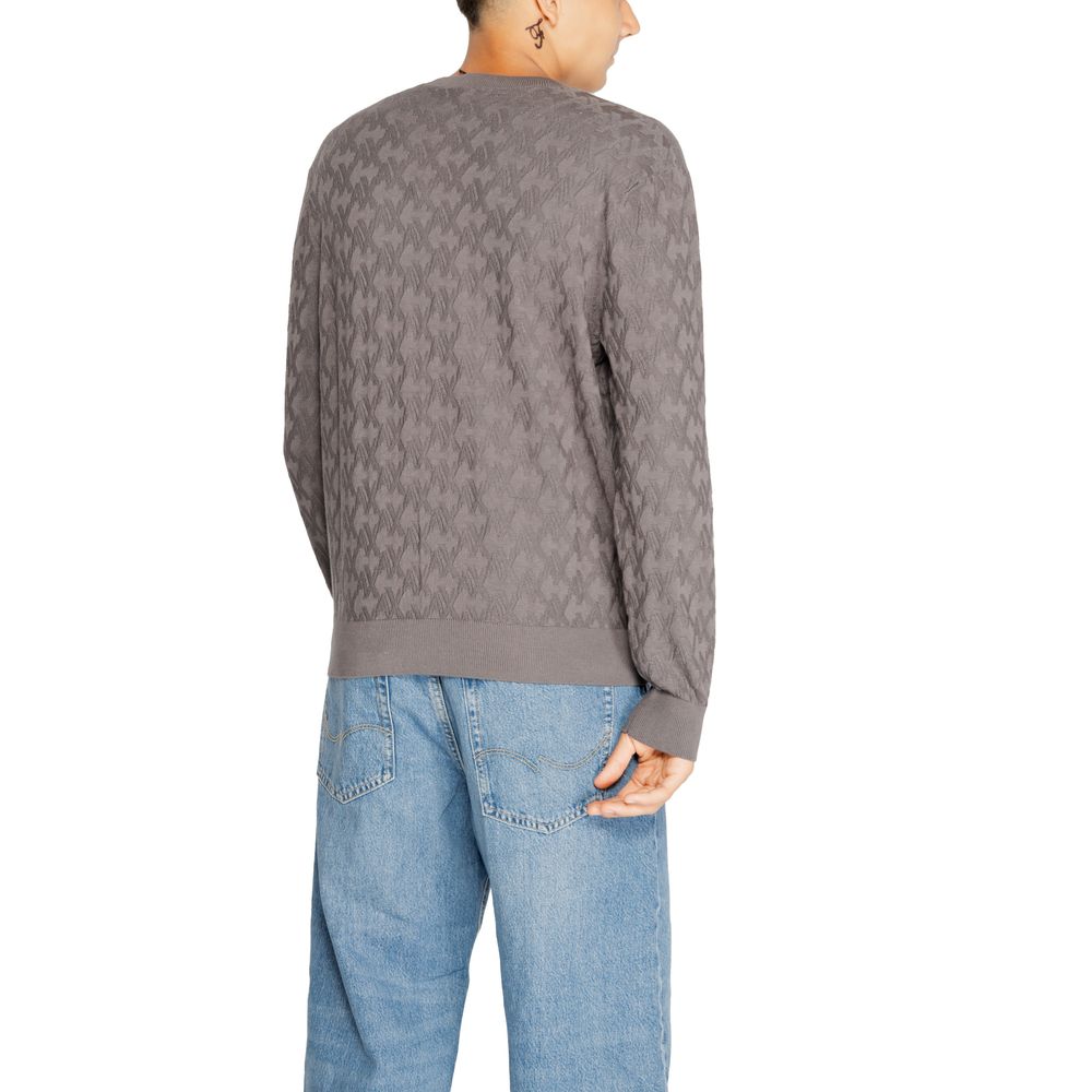 Armani Exchange Gray Viscose T-Shirt for Timeless Elegance