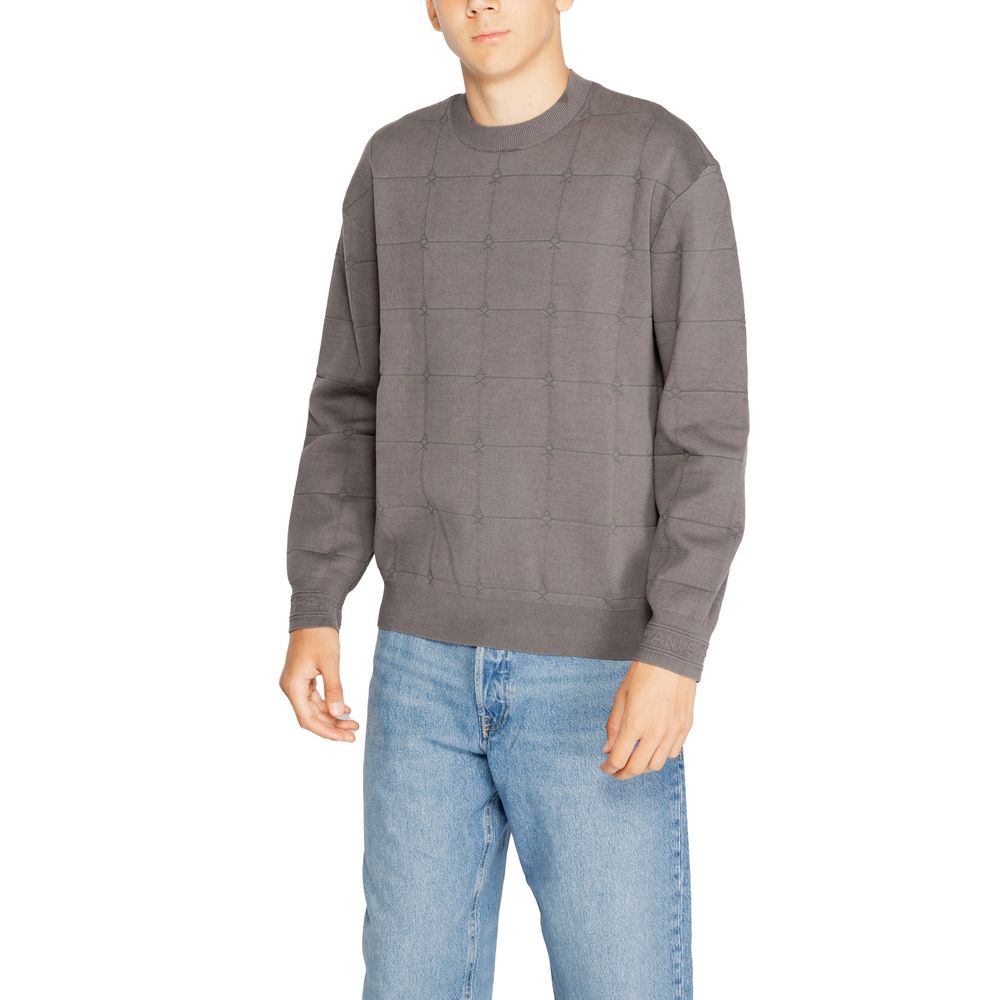 Armani Exchange Gray Cotton T-Shirt for Elevated Style