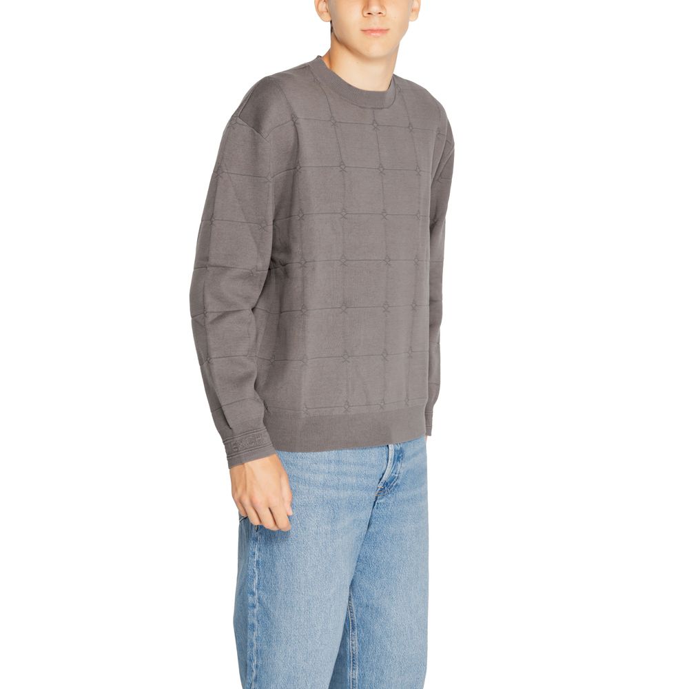 Armani Exchange Gray Cotton T-Shirt for Elevated Style