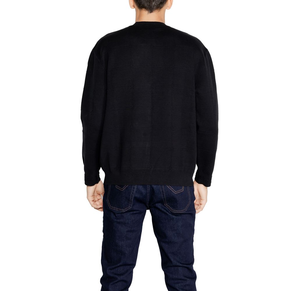 Armani Exchange Black Cotton T-Shirt for Effortless Elegance