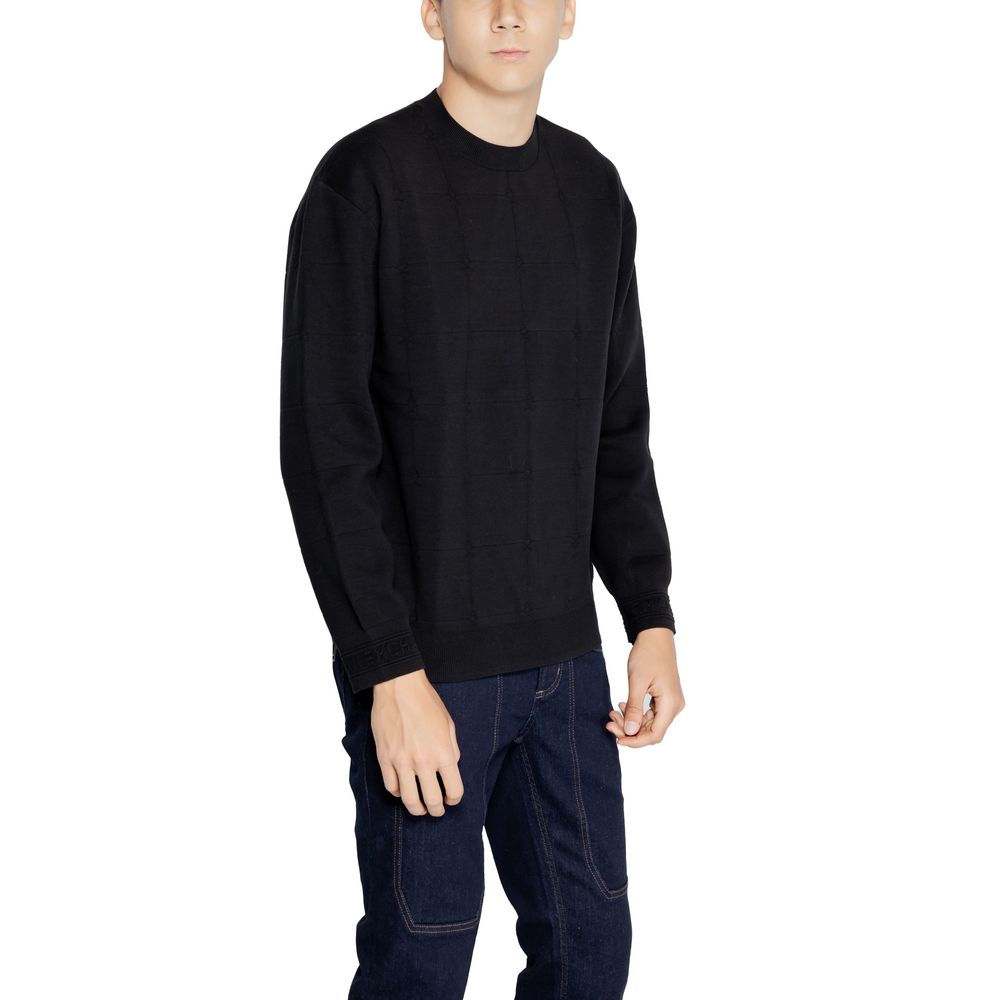 Armani Exchange Black Cotton T-Shirt for Effortless Elegance