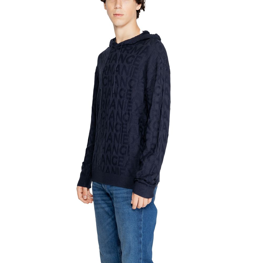 Armani Exchange Blue Viscose T-Shirt for Effortless Elegance