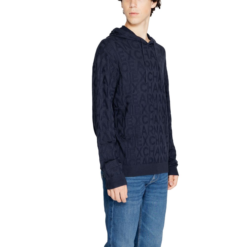 Armani Exchange Blue Viscose T-Shirt for Effortless Elegance