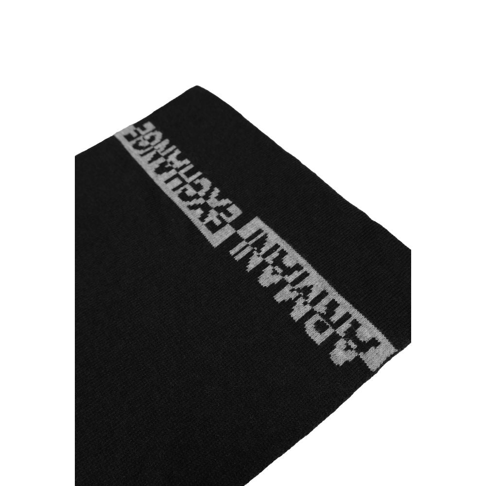 Armani Exchange Black Wool Scarf - Sophisticated Luxury Accessory