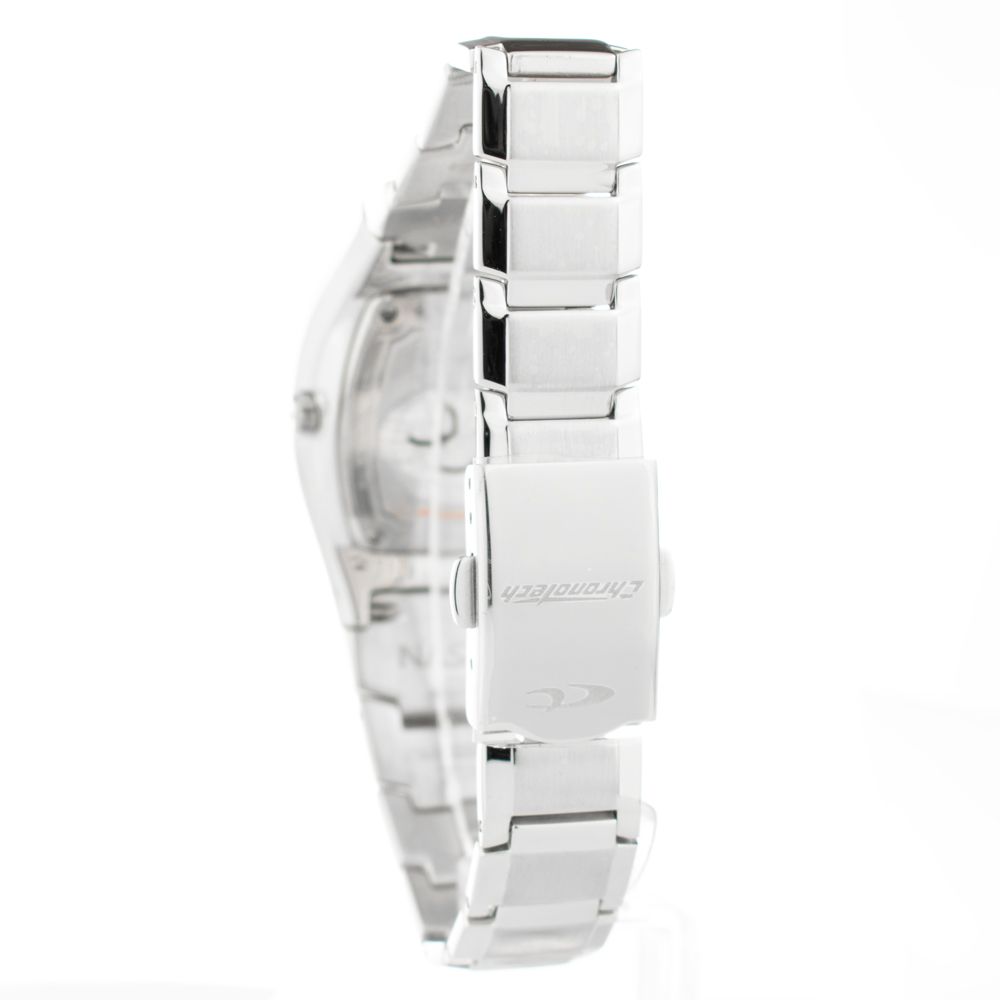 Chronotech Silver Stainless Steel Watch for Timeless Elegance