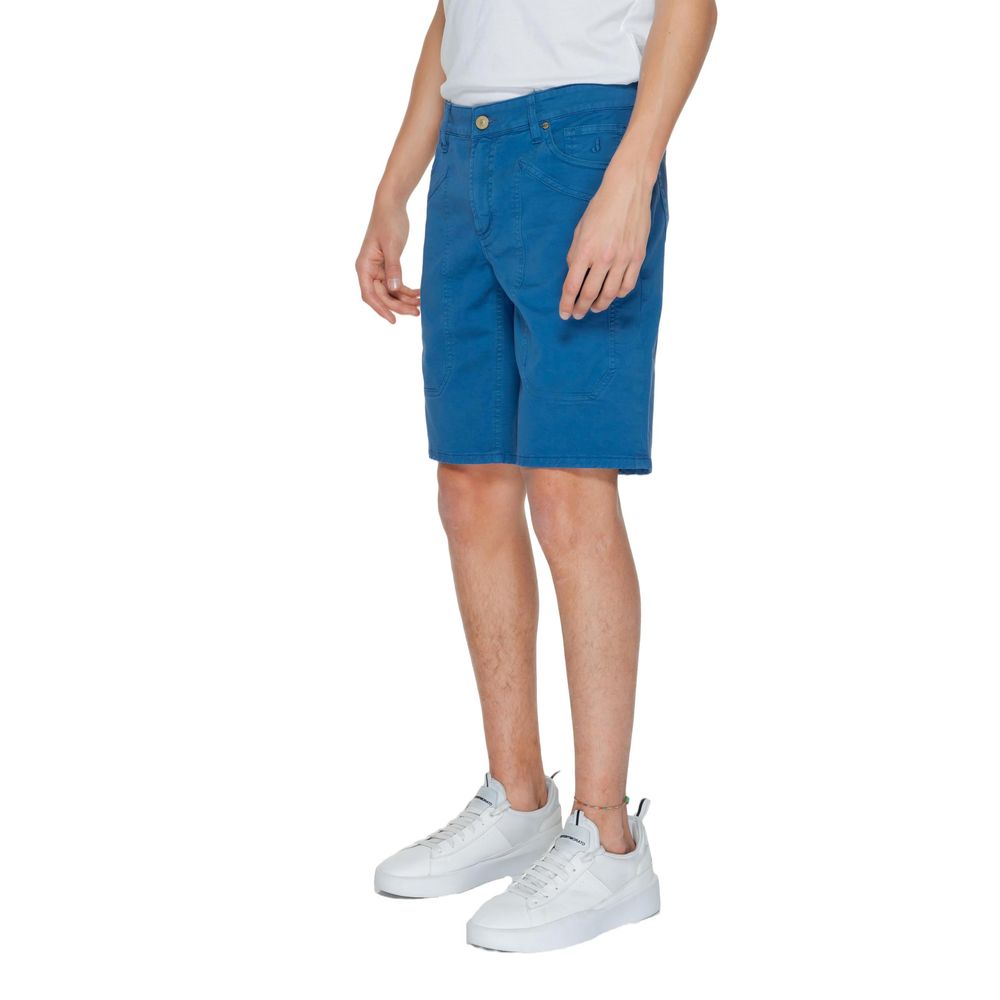 Jeckerson Blue Cotton Short – Elegant Summer Essential