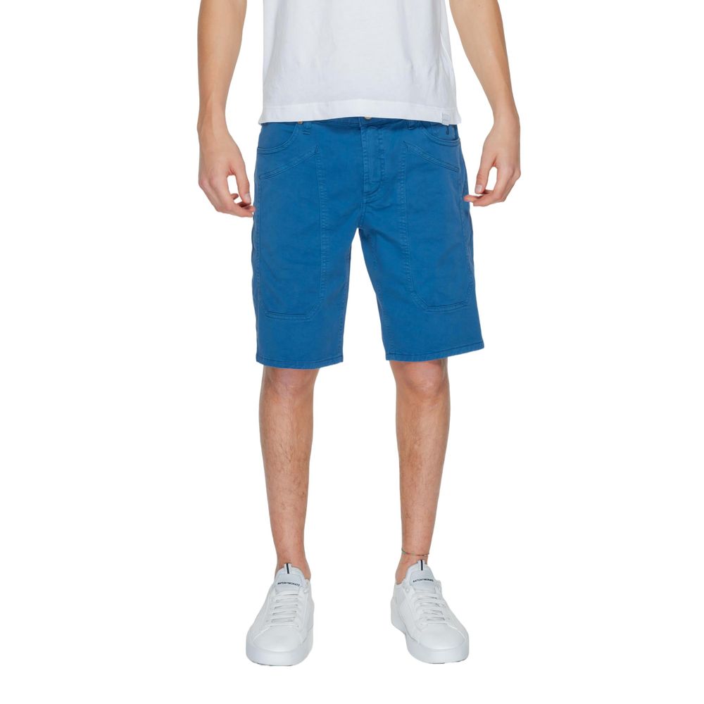Jeckerson Blue Cotton Short – Elegant Summer Essential
